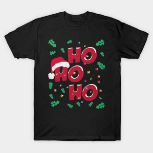 Ho Ho Ho Santa Hat T-Shirt